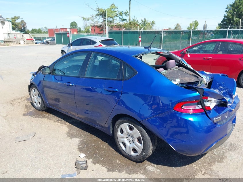Vin: 1c3cdfaa4ed700359, lot: 46569190, dodge dart se 20143