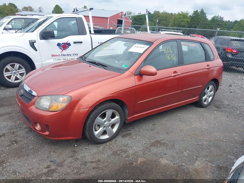2008 Kia Spectra, Обычный износ, IAAI, VIN KNAFE161185010081 — фото 2