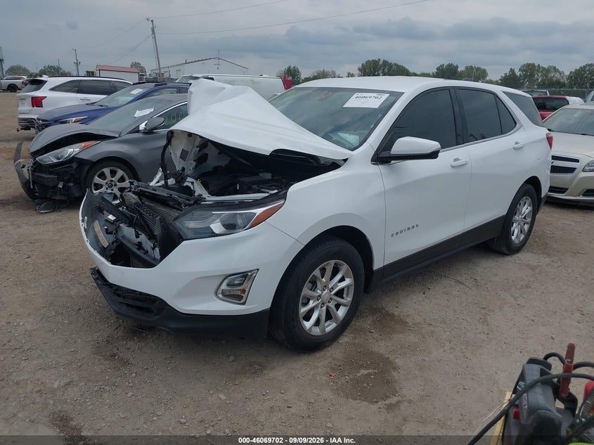 2019 Chevrolet Equinox, Удар спереду, IAAI, VIN 3GNAXKEV7KS677341 — фото 2
