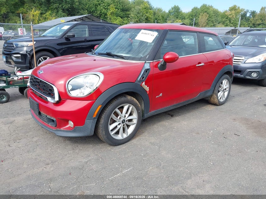 Vin: wmwss7c53dwn51719, lot: 46569279, mini paceman cooper s 20132