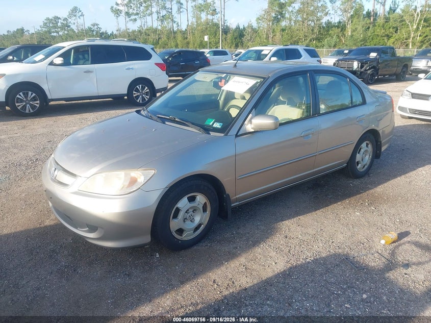 2005 HONDA CIVIC HYBRID auction photo 2