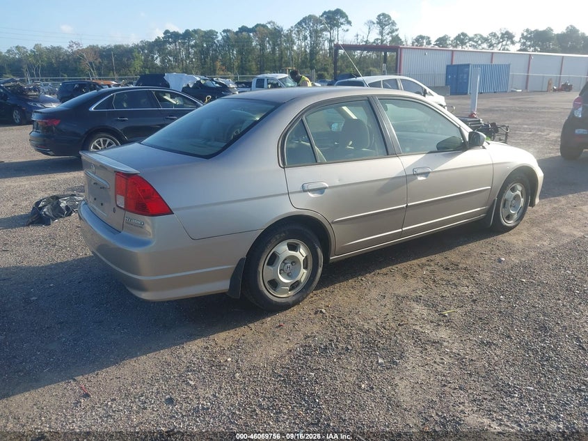 2005 HONDA CIVIC HYBRID auction photo 4