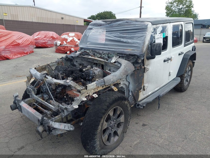 Vin: 1c4hjxen9jw213573, lot: 46569321, jeep wrangler unlimited sahara 4x4 20182