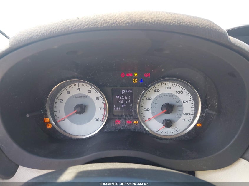 SUBARU IMPREZA 2012 VIN JF1GPAU6XCH246290