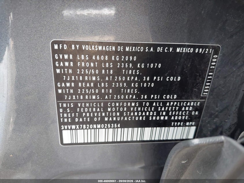 2022 VOLKSWAGEN TAOS 1.5T SE · Фото 9