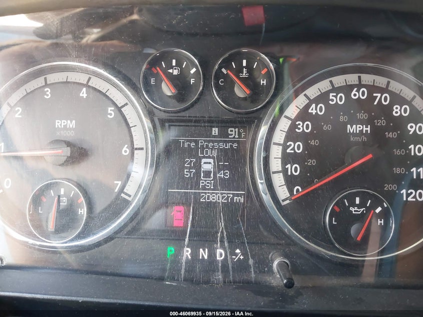 RAM 2500 2012 VIN 3C6TD5HT6CG224443