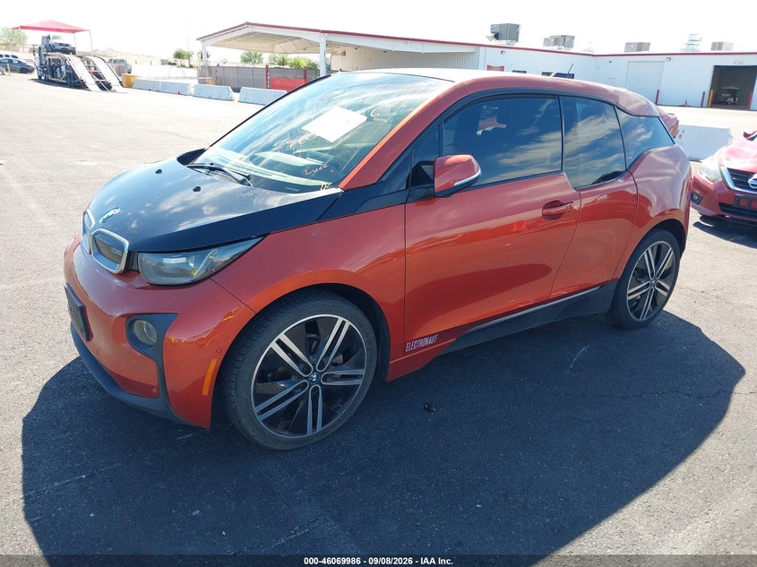 Vin: wby1z4c59evx63264, lot: 46569521, bmw i3 base w/range extender 20142