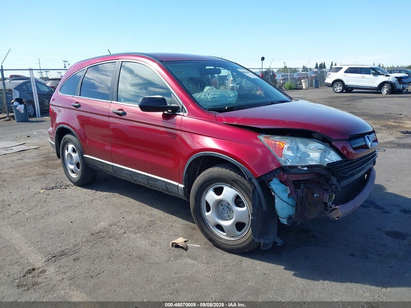 2009 Honda Cr-V Lx, Перед, IAAI, VIN 3CZRE383X9G700684