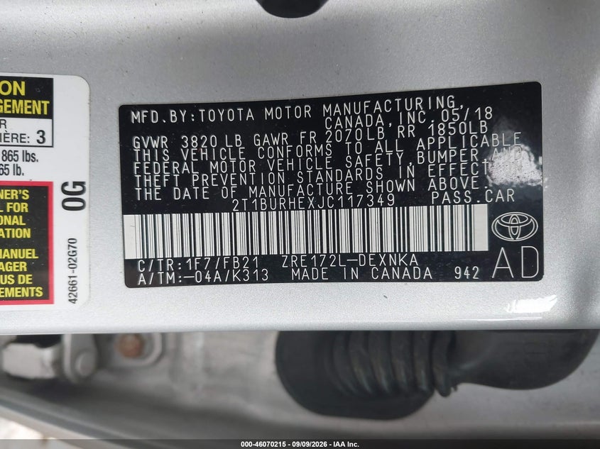 TOYOTA COROLLA - zdjęcie 9