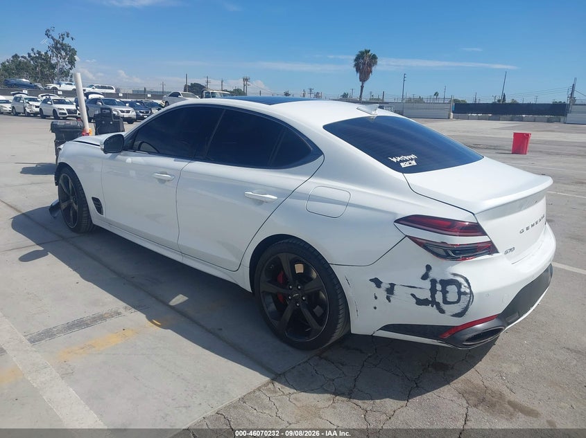 Vin: kmtg44se2tu163041, lot: 46569767, genesis g70 3.3t rwd sport prestige 20263
