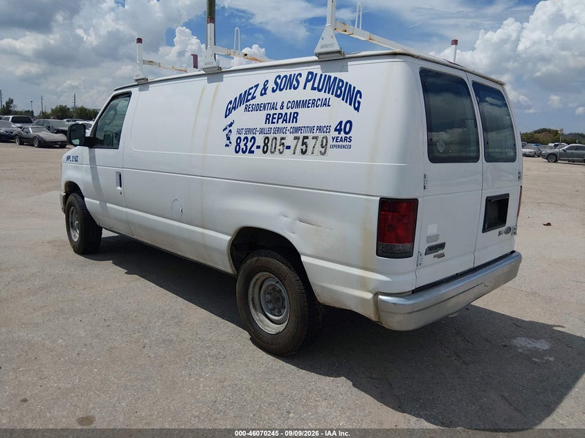 Vin: 1ftne2ew1cda23400, lot: 46569780, ford e-250 commercial 20123