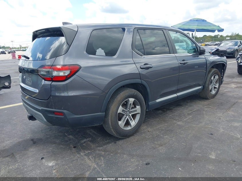 Vin: 5fnyg2h49pb009227, lot: 46569822, honda pilot 2wd ex-l 8 passenger 20234