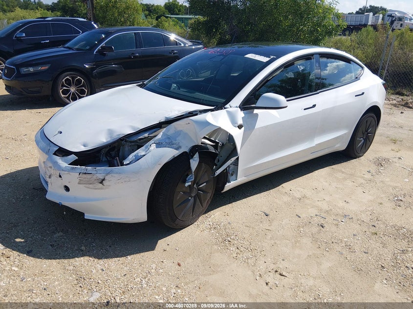 Vin: 5yj3e1ea2sf117122, lot: 46569823, tesla model 3 long range rear-wheel drive/standard rear-wheel drive 20252