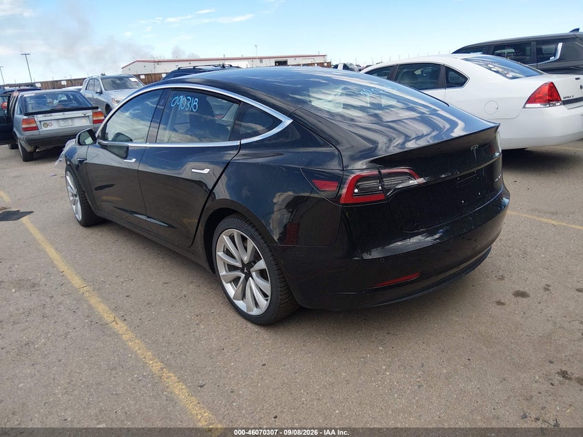 Vin: 5yj3e1eb4jf090318, lot: 46569842, tesla model 3 long range/performance 20183