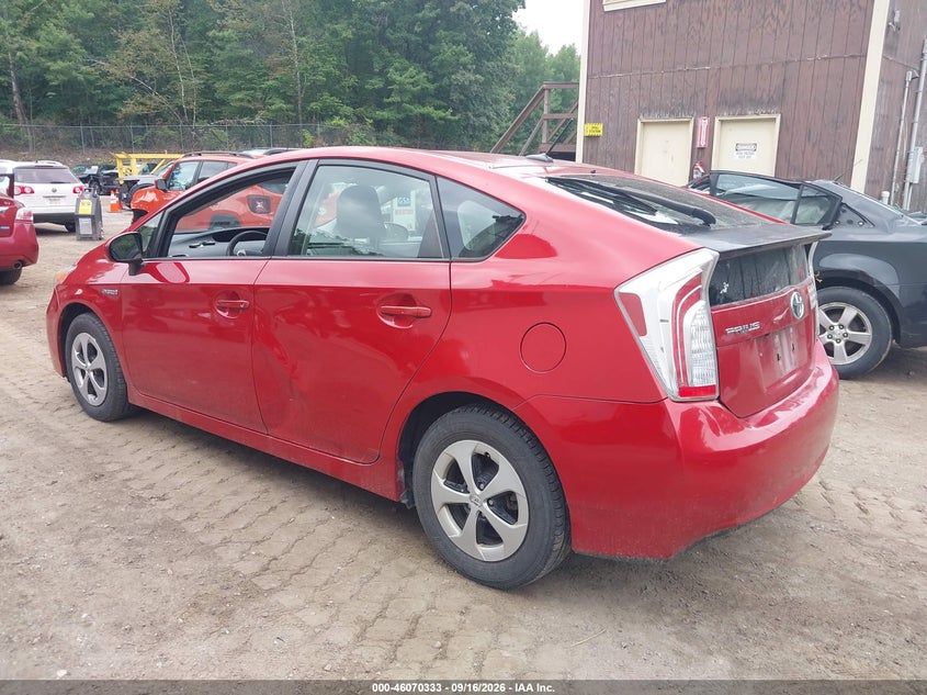 Vin: jtdkn3du8c5465853, lot: 46569868, toyota prius three 20123