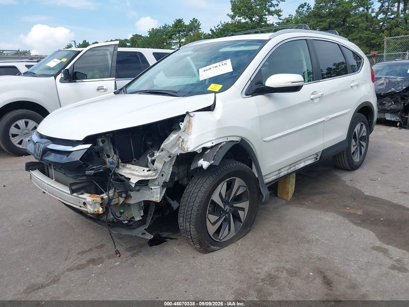 Vin: 5j6rm4h97fl102435, lot: 46569873, honda cr-v touring 20152