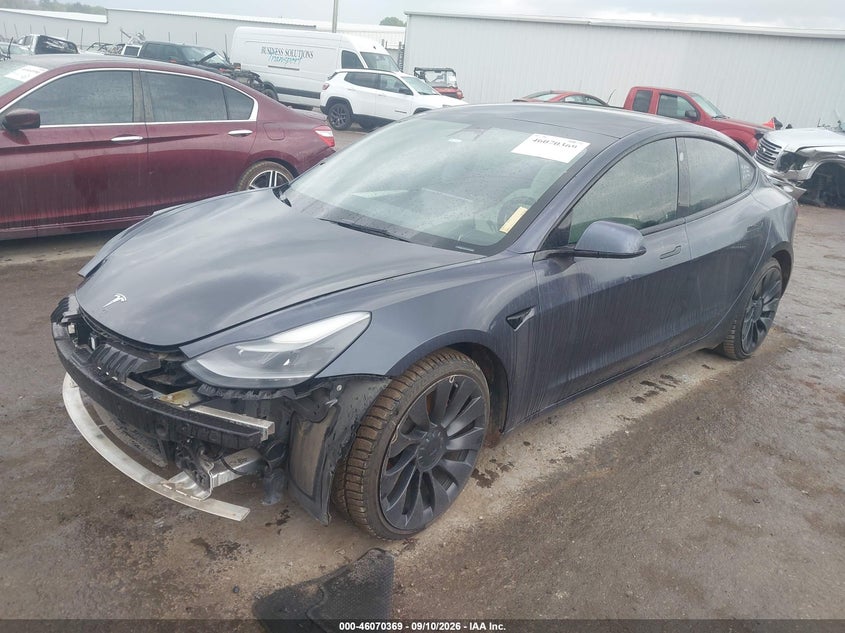 2021 TESLA MODEL 3 auction photo 2