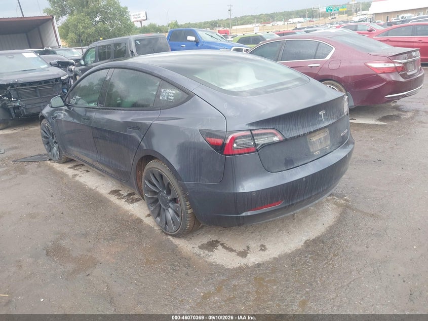 2021 TESLA MODEL 3 auction photo 3