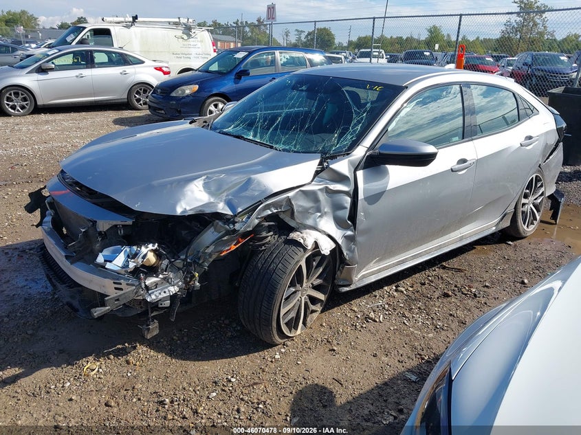 Vin: shhfk7h43mu413900, lot: 46570013, honda civic sport 20212
