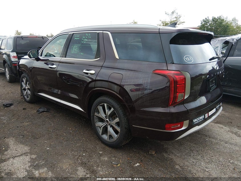 Vin: km8r5dhe1mu229362, lot: 46570131, hyundai palisade limited 20213
