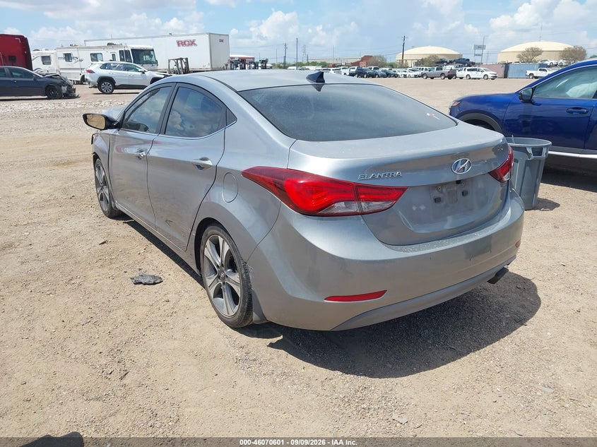 Vin: kmhdh4ah7fu346209, lot: 46570136, hyundai elantra sport 20153