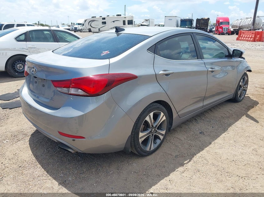 Vin: kmhdh4ah7fu346209, lot: 46570136, hyundai elantra sport 20154