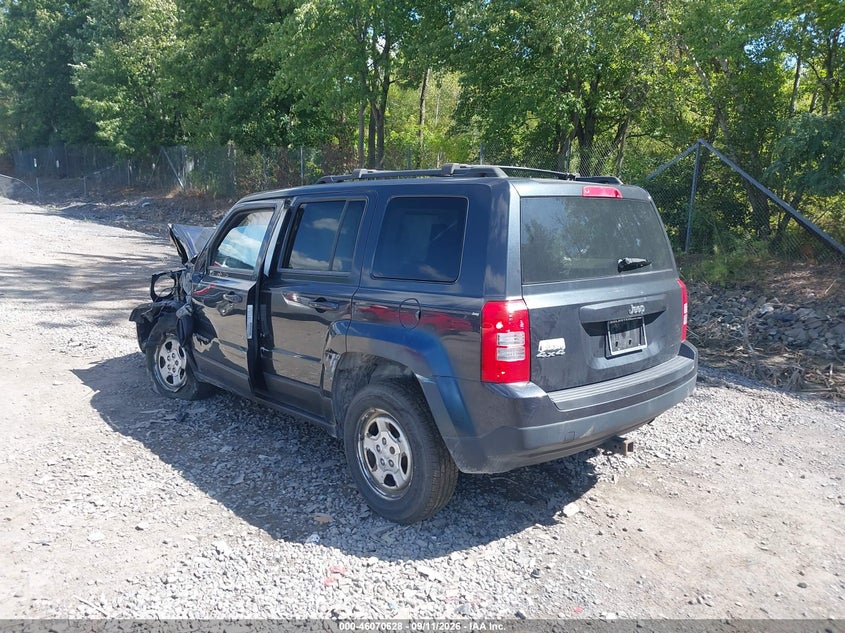 Vin: 1c4njrbb2ed591406, lot: 46570163, jeep patriot sport 20143