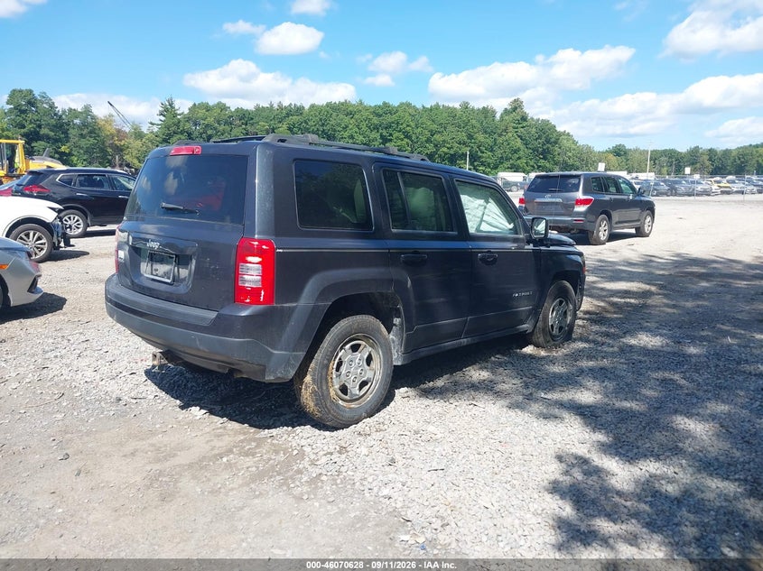 Vin: 1c4njrbb2ed591406, lot: 46570163, jeep patriot sport 20144