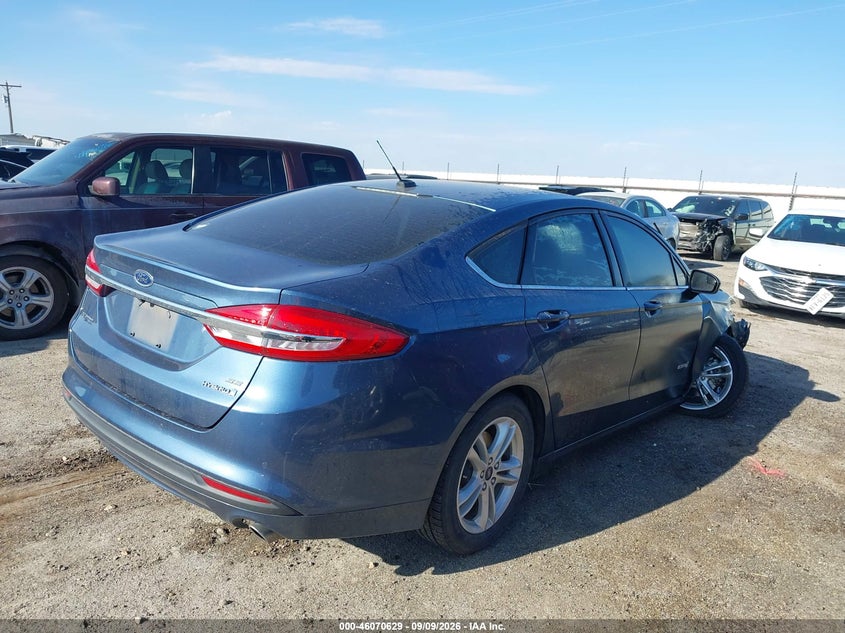 Vin: 3fa6p0lu4jr267475, lot: 46570164, ford fusion hybrid se 20184
