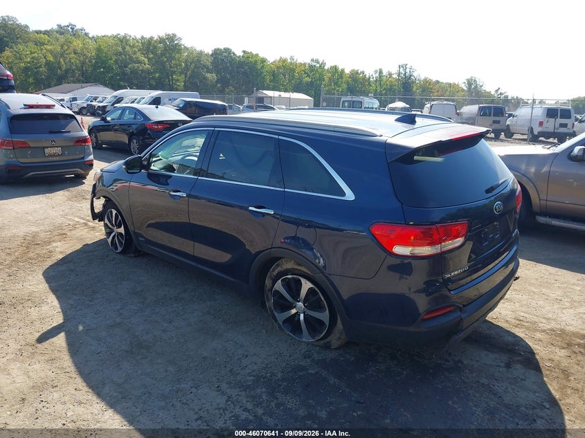 Vin: 5xyphda12gg031065, lot: 46570176, kia sorento 2.0t ex 20163