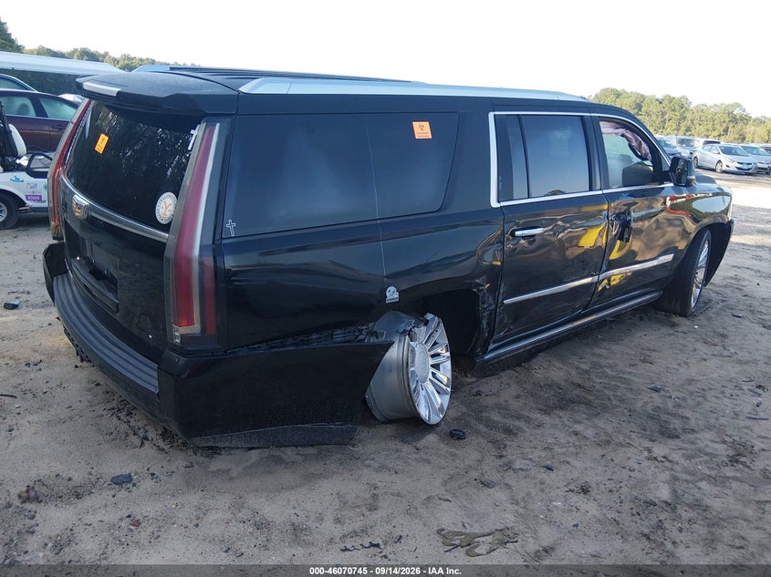Vin: 1gys3kkj1lr186871, lot: 46570280, cadillac escalade esv 2wd platinum 20204