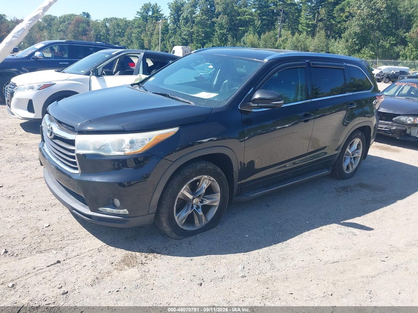 Vin: 5tddkrfh8es031997, lot: 46570326, toyota highlander limited v6 20142
