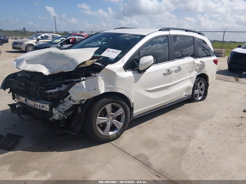 Vin: 5fnrl6h54jb090435, lot: 46570436, honda odyssey ex 20182