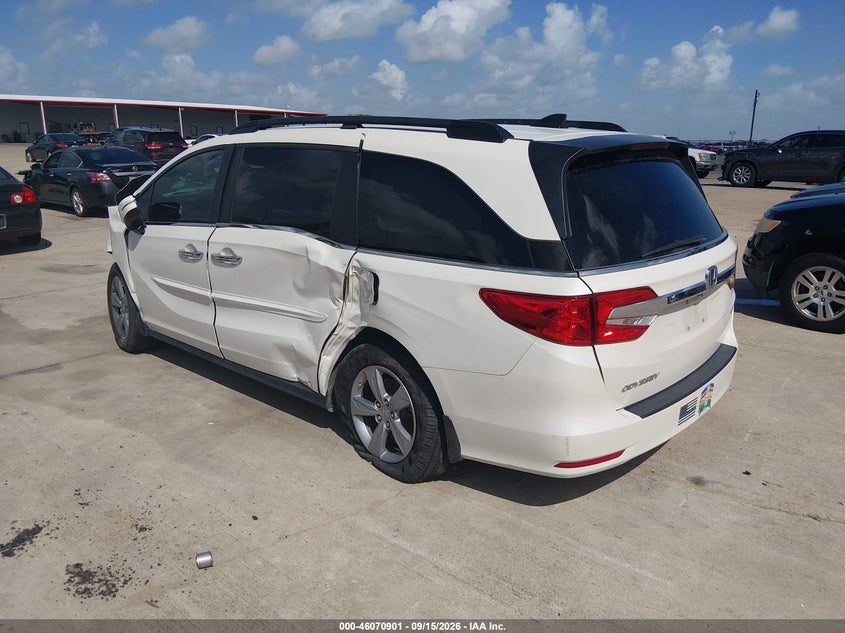 Vin: 5fnrl6h54jb090435, lot: 46570436, honda odyssey ex 20183