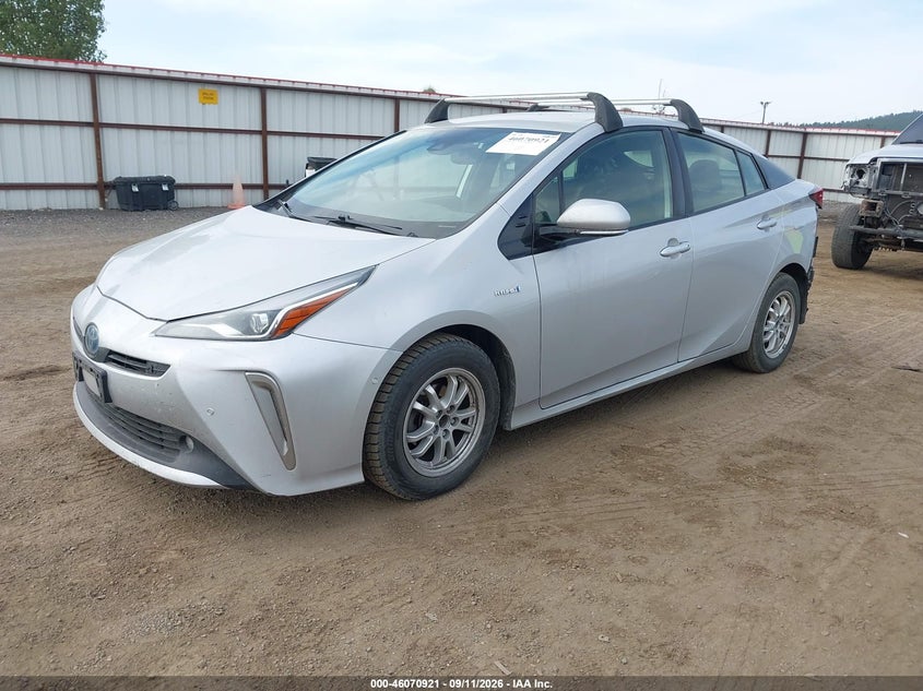 Vin: jtdl9rfu0k3011289, lot: 46570456, toyota prius xle 20192