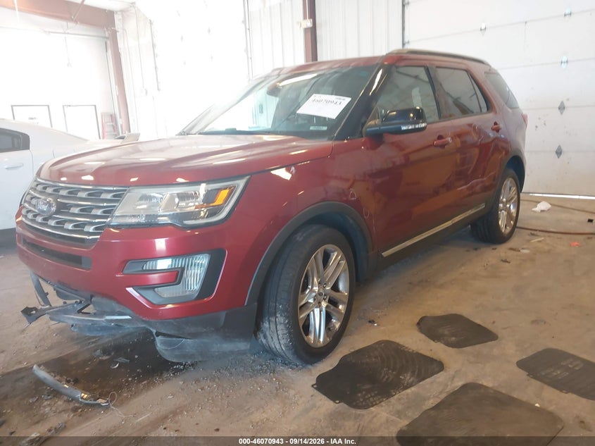 Vin: 1fm5k8d85hga10407, lot: 46570478, ford explorer xlt 20172