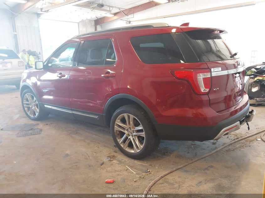 Vin: 1fm5k8d85hga10407, lot: 46570478, ford explorer xlt 20173