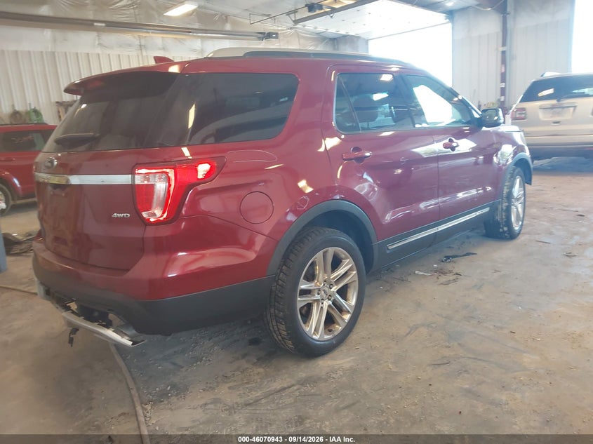 Vin: 1fm5k8d85hga10407, lot: 46570478, ford explorer xlt 20174