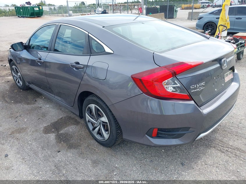 Vin: 19xfc2f66ke032034, lot: 46570558, honda civic lx 20193