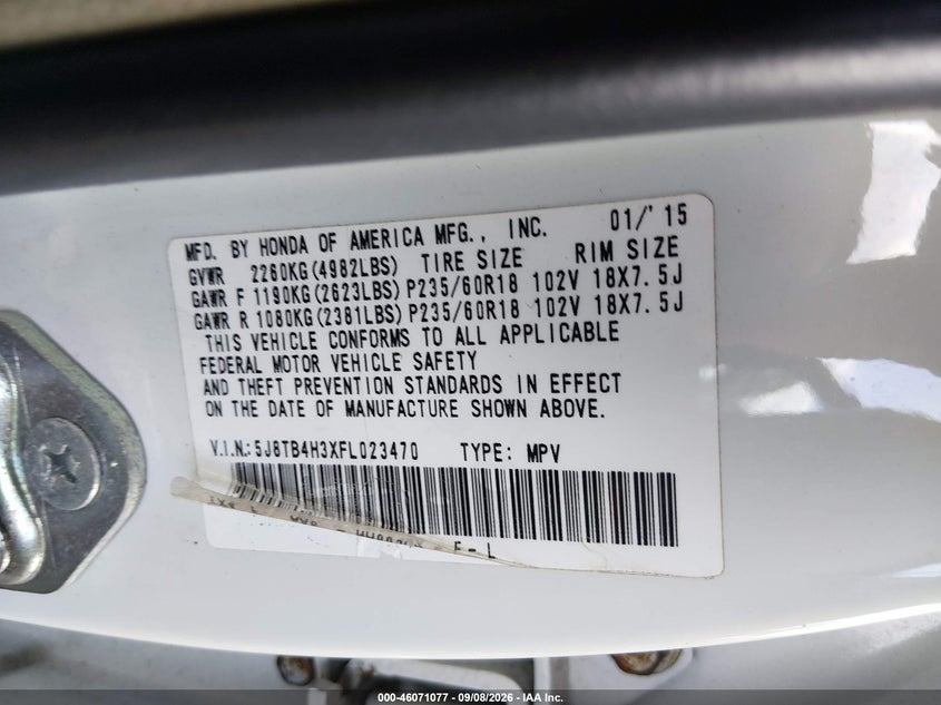 2015 ACURA RDX · Фото 9