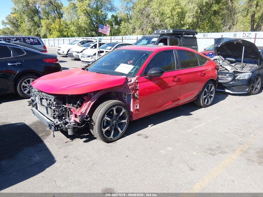 Vin: jhmfl4h98sx002115, lot: 46570614, honda civic hybrid sport touring 20252