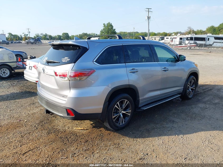 Vin: 5tdkkrfh2gs173661, lot: 46570672, toyota highlander xle v6 20164