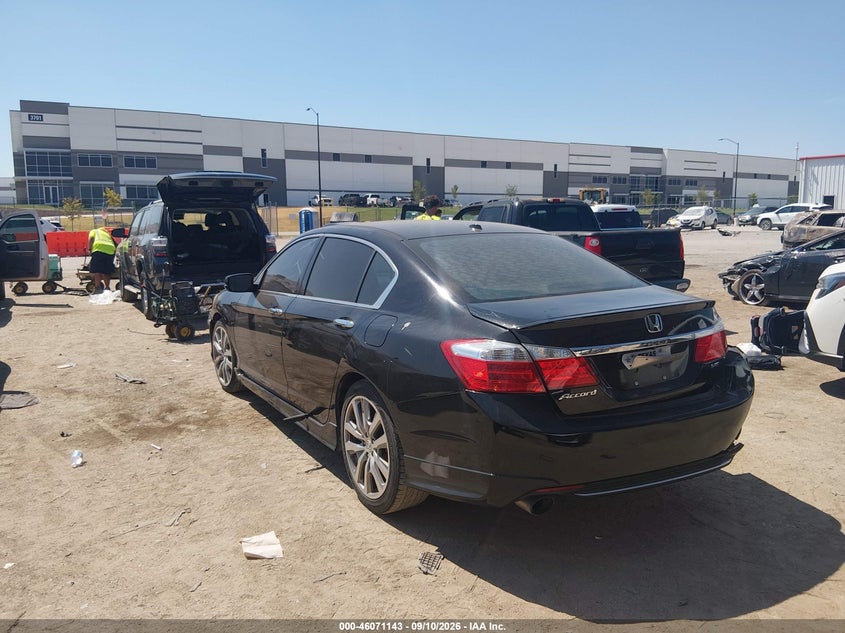 Vin: 1hgcr3f81fa037161, lot: 46570678, honda accord ex-l v-6 20153
