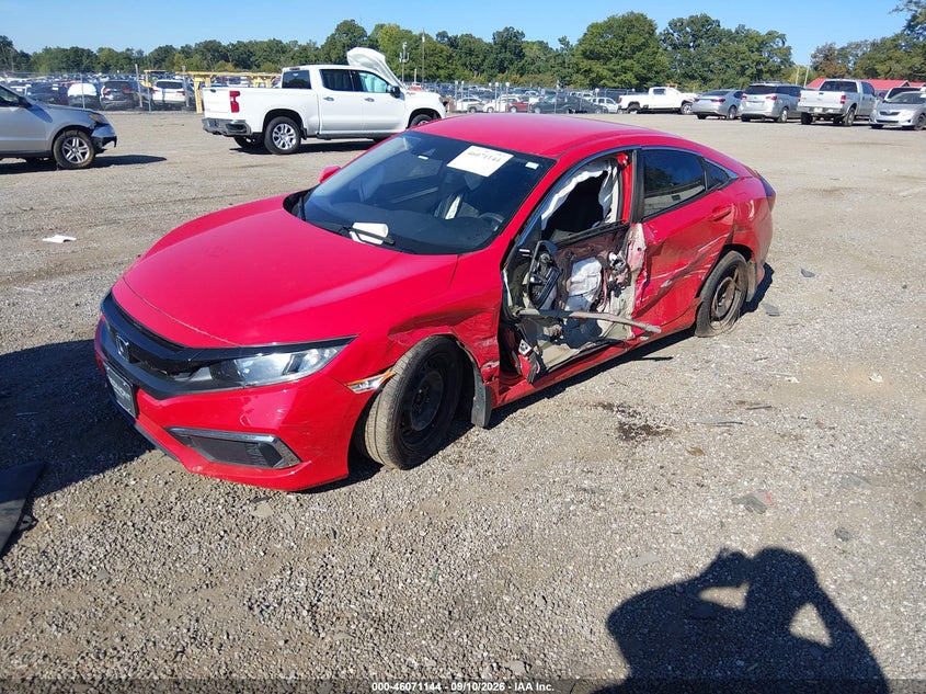 Vin: 2hgfc2f67lh577697, lot: 46570679, honda civic lx 20202
