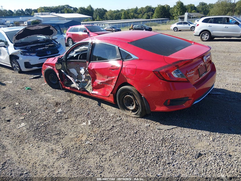 Vin: 2hgfc2f67lh577697, lot: 46570679, honda civic lx 20203