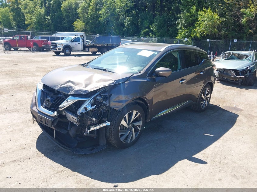 Vin: 5n1az2mg6fn206900, lot: 46570697, nissan murano platinum 20152