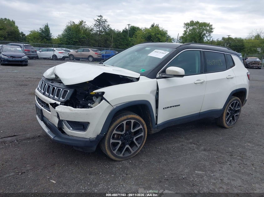 Vin: 3c4njdcb5jt153596, lot: 46570698, jeep compass limited 4x4 20182