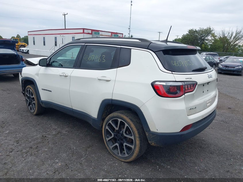 Vin: 3c4njdcb5jt153596, lot: 46570698, jeep compass limited 4x4 20183