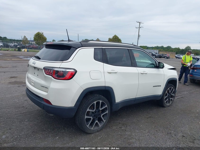 Vin: 3c4njdcb5jt153596, lot: 46570698, jeep compass limited 4x4 20184