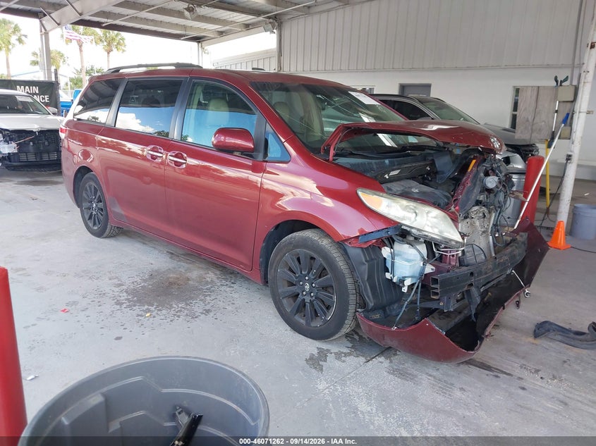 Vin: 5tdyk3dc4cs255772, lot: 46570797, toyota sienna limited v6 7 passenger 2012 img_1